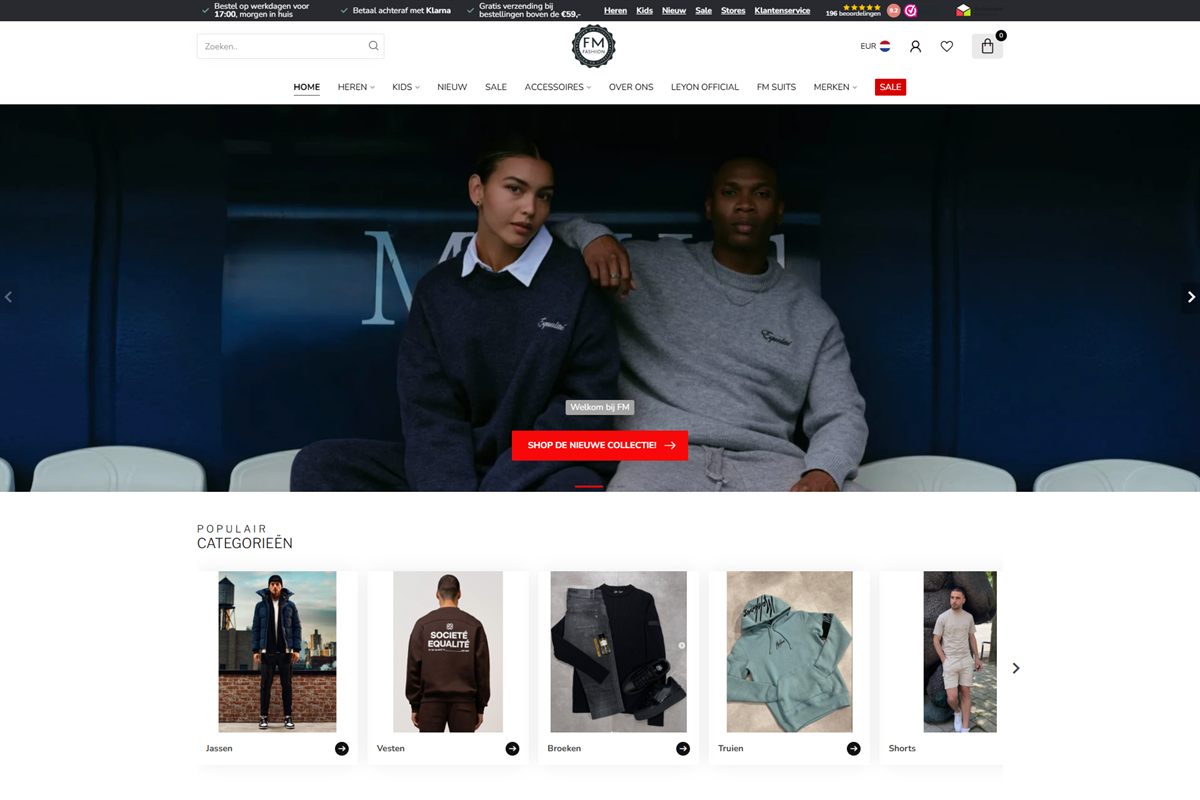 Webshop van FM Fashion